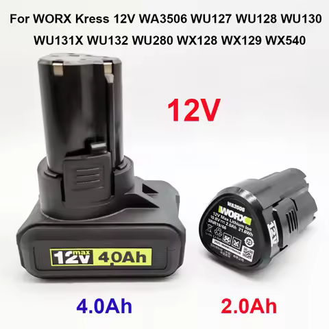 12V 2000mAh.4000mAh battery for WORX Kress 12V WA3506 WU280 WX128 WX129 WX540 WU127 WU128 WU130 WU13