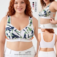 Oversized Vest Bra - Full Cup F-Cup Thin Underwear for Middle-Aged Mothers | Sizes 1X to 7XL