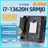 NJISD ERYING ชุดเมนบอร์ดเดสก์ท็อป DIY ITX พร้อมชุดอินเตอร์โพส CPU บนแกนออนบอร์ด I7 I7-13620H 13620ชั