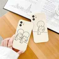 Lovely fat belly sticker square edge iphone case for iphone 6/6s to iphone 13promax-e166