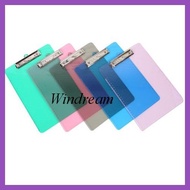 ℌ ♥ ♙ ↟ Plastic Transparent Acrylic Clipboard Long