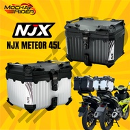 NJX METEOR 45L ABS Top Box Motosikal Kotak ABS Motosikal Peti Ringan Lightweight Durable ABS Box