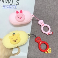 Samsung Galaxy Buds+ Plus Case Winnie the Pooh Cute Kittly Earphone Cover for 2020 Soft Silicone Case with Ring Anti-shock Case Headphone Wireless Headset Earbuds Waterproof Case Shockproof Protective Skin Protective Shell