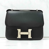 HERMES BOX白琺瑯康康19CM Z刻 黑色