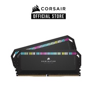 CORSAIR DOMINATOR® PLATINUM RGB 32GB (2x16GB) DDR5 DRAM 5200MHz C40 Memory Kit — Black (CMT32GX5M2B5