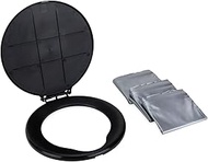 Camco Toilet Seat with Lid with Leak Proof Waste Bags - Transforms Standard 5 Gal. Buckets Into a Po