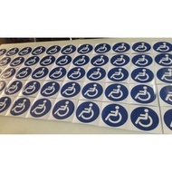 ☂ Buckle Up / PWD / No Smoking Sticker Signs /Signage