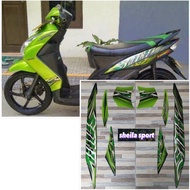 HIJAU Striping mio soul sticker Yamaha Mio soul green black 2010 2011