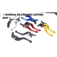 HONDA RS150 RSX150 ADJUSTABLE BRAKE LEVER & CLUTCH LEVER CNC ALLOY GREY BLUE RED GOLD BLACK 2IN1
