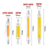 1PC LED R7S Glass Tube 118mm J118 78mm  J78 COB Light Bulb AC 220V Home Lighting Replace Halogen Lam
