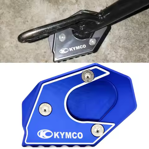 Motorcycle Kickstand Foot Side Stand Extension Pad Support Plate Enlarge For KYMCO Xciting 250 300 4