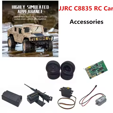 JJRC C8835 Parts / Tire / Motor / Motherboard / Servo / Battery / 7.4V 500mAh Original Accessories U