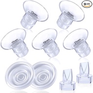 Flange Inserts 13/15/17/19/21mm Compatible with Momcozy Wearable Breast Pump S12/S9, for TSRETE/Spectra/Medela 24mm Shields/Flanges, Include Silicone Diaphragm&amp;Duckbill Valve