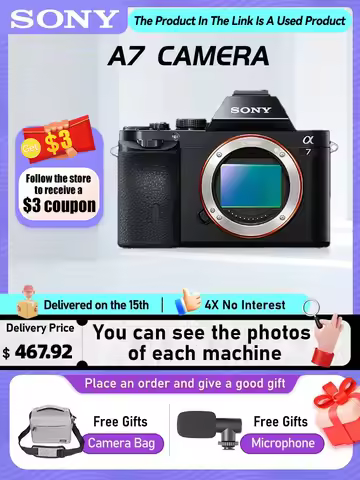 Sony Alpha A7 II A7 III A7S A7R II A7R III Full Frame Mirrorless Camera Digital Compact Camera 4K Pr