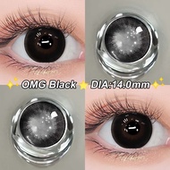 Magister Contact Lens With Power 1 Pair OMG/Roze Brown Contact Lenses With Graded 14.0 + Free Lens C