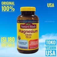 Nature Made Magnesium Citrate 250 mg 180 Softgels Magnesium 250 mg