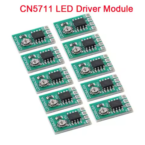 10pcs/1pc CN5711 LED Driver Module DC 2.8-6V 30-1500MA Constant Current Adjustable Module PWM Contro