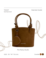 🍪NEW SUEDE : TOAST collection กระเป๋าหนังกลับ - The pastry studio