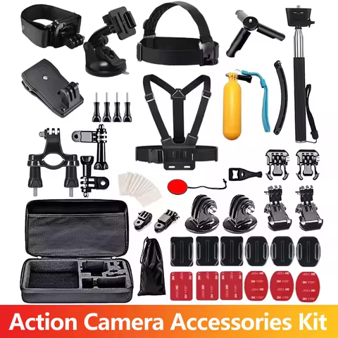 Accessories Kit Mount Adapter Chest Strap Headband For GoPro Hero 13 12 AKASO SJCAM insta360 DJI Osm