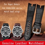 Genuine Leather Watchband 26mm For Roger Dubuis For EXCALIBUR series watch band strap 42mm dial RDDB