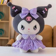 1F Fa F7 85 12 A4 30Cm Sanlio Purple Dress Kuromi Stuffed Toy Cute Anime Surrounding Melody Plus