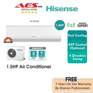 Hisense Aircond Inverter 1.5HP Air Conditioner Aircon Penghawa Dingin 1.5HP Aircond Murah 冷气机 冷氣機 TUGS Series AI13TUGS