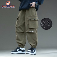 OWLLADE Cargo Jogger Pants for Kids Boy Quick Drying Waterproof F2-2299 in Green B02 4T-2