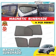 Honda City 2003 - 2007 Car Magnetic Sun Shade Magnet Sunshade Sun Protector Pelindung Matahari 4PCS
