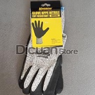 Glove HPPE Nitrile Cut Resistant/Safety Work Gloves