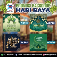 Backdrop Raya ready Design 5x5 kaki