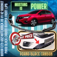 HONDA CITY GN2 HATCHBACK RS V1 V2 BODYKIT PIANO BLACK CARBON BUMPER FRONT LIPS