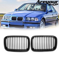 กระจังหน้าทรงไตสปอร์ตสำหรับ BMW E36 318i 325i 1992-1996 สีดำเงา