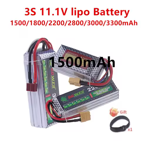 3s Lipo Battery 1500mah 1800mAh 2200mAh 2800mAh 3000mAh 3300mAh 11.1v Rechargeable Battery T XT60 Pl