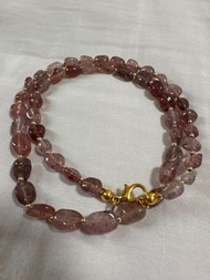 Strawberry quartz草莓晶頸鏈