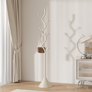 Vertical Cream Floor-to-ceiling Bedroom Clothes Coat Rack High-End Style Household Hanger Hanger Rac