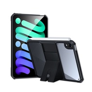 【XUNDD 訊迪】軍事氣囊 2024 iPad mini 7 / mini 6 共用 隱形支架殼 平板防摔保護套(極簡黑)
