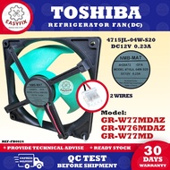 WZ  (12.5CM) GR-W77MDAZ / GR-W76MDAZ / GR-W77MD TOSHIBA REFRIGERATOR FAN KIPAS PETI SEJUK 2 WIRES 47