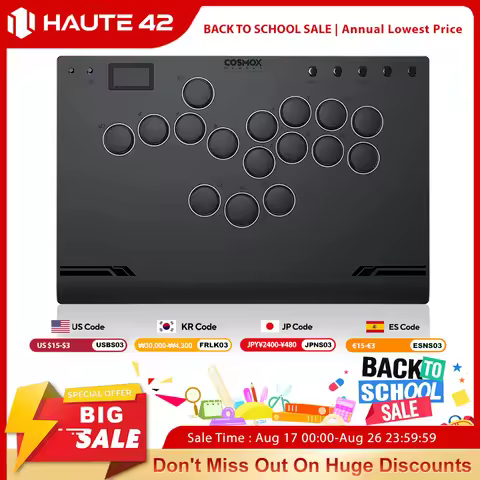 Haute42 M Gen2 Aluminium Alloy Hitbox Leverless Controller Stickless Arcade Stick For PC/Ps4 /Ps5 Hi