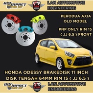 [DEPAN SAHAJA] BRAKEDISK AXIA CONVERT TO HONDA FD 11 INCH 282MM RIM 15 NGAM-NGAM MASUK PNP SAHAJA