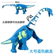 Compatible with Lego Jurassic World Park Brachiosaurus Big Dinosaur Blue Dragon Assembled Building Blocks Develop Intelli