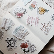 Christian Spiritual Stickers of Bible Verses | Christian Bible Verse Stickers (1 pack)