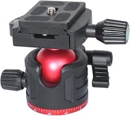 36mm Tripod Ball Head 360 Degree Rotating Panoramic with 1/4 inch Quick Release Plate Bubble Level f