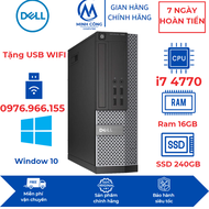 Máy tính để bàn DELL Core i7 4770  chính hãng Optiplex 3020/7020 | RAM 16GB | SSD240   Tặng USB thu 