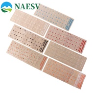 NAESV Keyboard Letter Sticker Transparent For PC English Hebrew Korean Dust Protection Language Alph