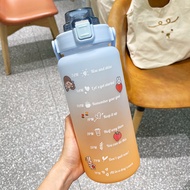 Yiben Botol Minum 2 Liter BPA Free Botol Minum Motivasi 2L