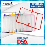 DSA - FC MESH ZIPPER BAG CONTENTS 6 PCS / WHOLESALE ZIPPER PLASTIC MAP / WHOLESALE CONTENTS 6 PCS X-