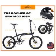 TRS Rocher SRAM GX 20" Folding Bike 10 Speed Aluminium Hydraulic Brake Basikal Lipat