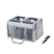 superior productsCar Cat Bag Folding Expansion Handbag Trolley Case Compartment Isolation Pet Bag Dog Cage Breathable