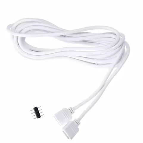 4 PIN RGB led connector Extension Cable cord Wire+4pin LED connectors Wire 1M 2.5M 5M 30cm for SMD 5