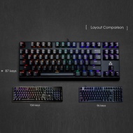 ♞Rakk Tandus 87 Keys Multi-Color Mechanical Gaming Keyboard, Rakk Gears Hotswappable Switch. 7rz_